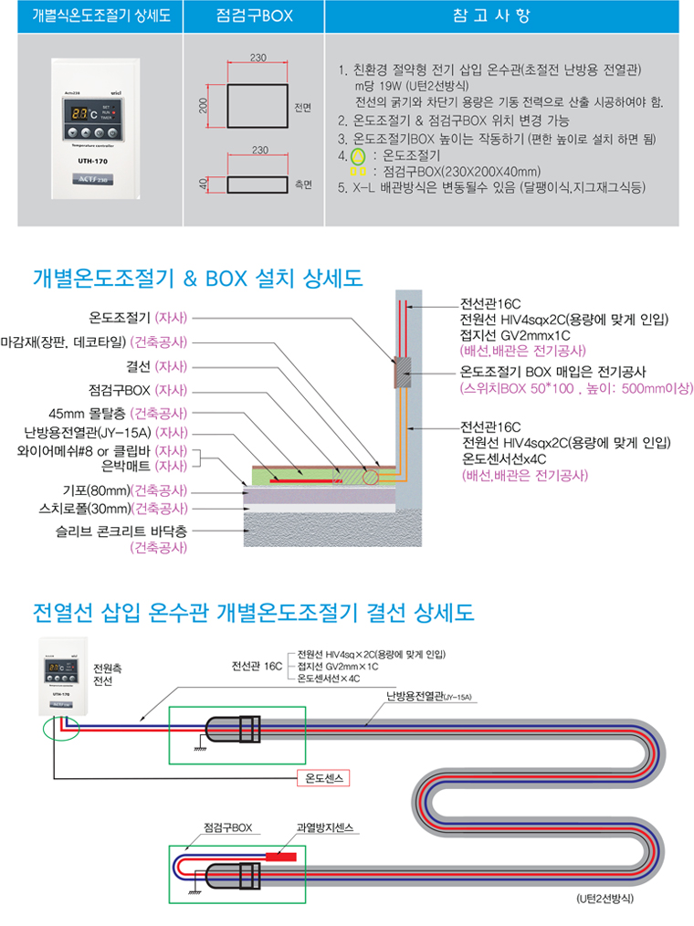 난방설치 상세도(개별식)